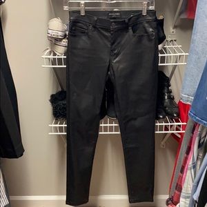 Banana Republic faux leather skinny jeans